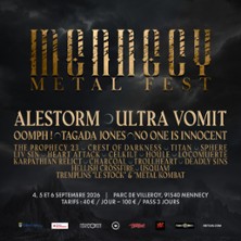 Mennecy Metal Fest - Pass 1 Jour Valable le Dimanche